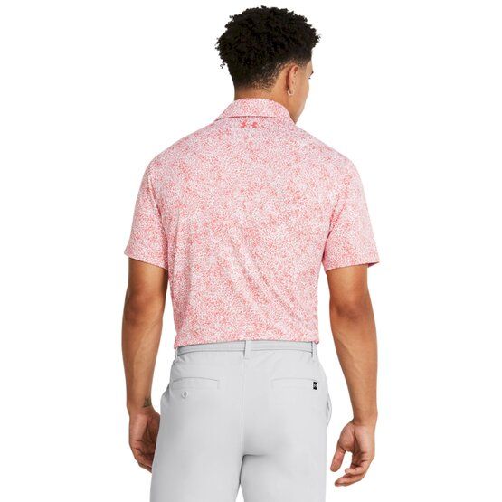 Under Armour Playoff 3.0 Azalea Camo Halbarm Polo rot