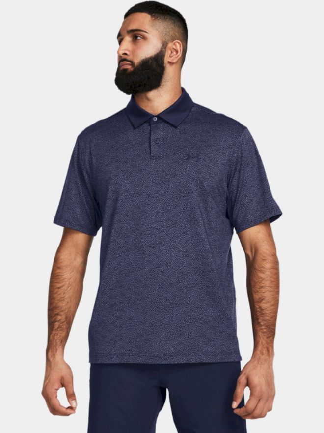 Under Armour T2G Printed Halbarm Polo navy