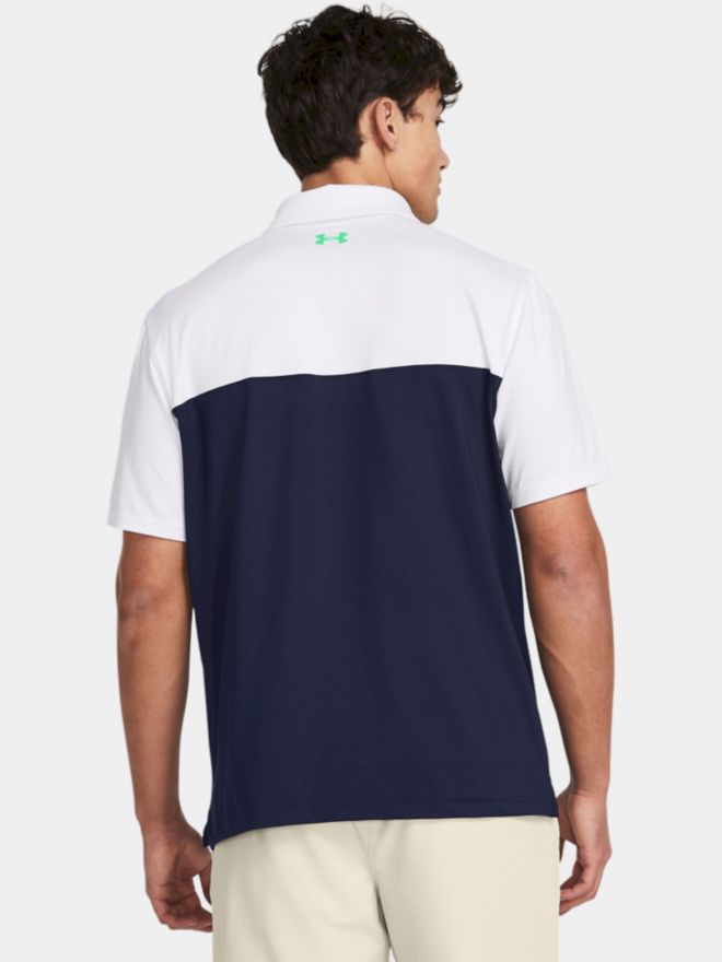 Under Armour T2G Color Block Halbarm Polo navy