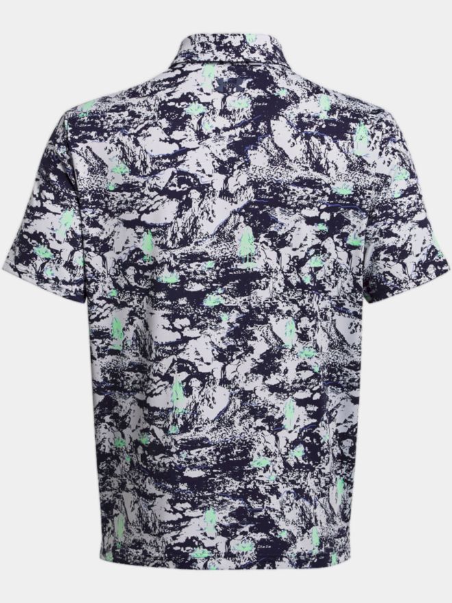 Under Armour Playoff 3.0 Pine Camo Halbarm Polo hellgrau