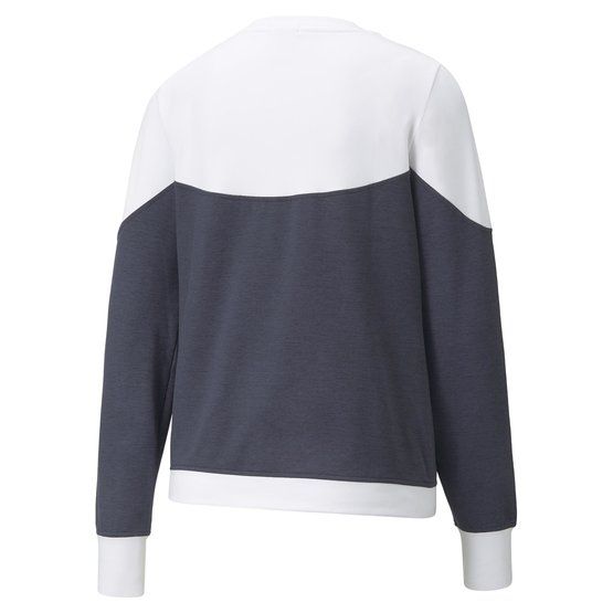 Puma W Cloudspun Bloom Crewneck Stretch Midlayer weiß