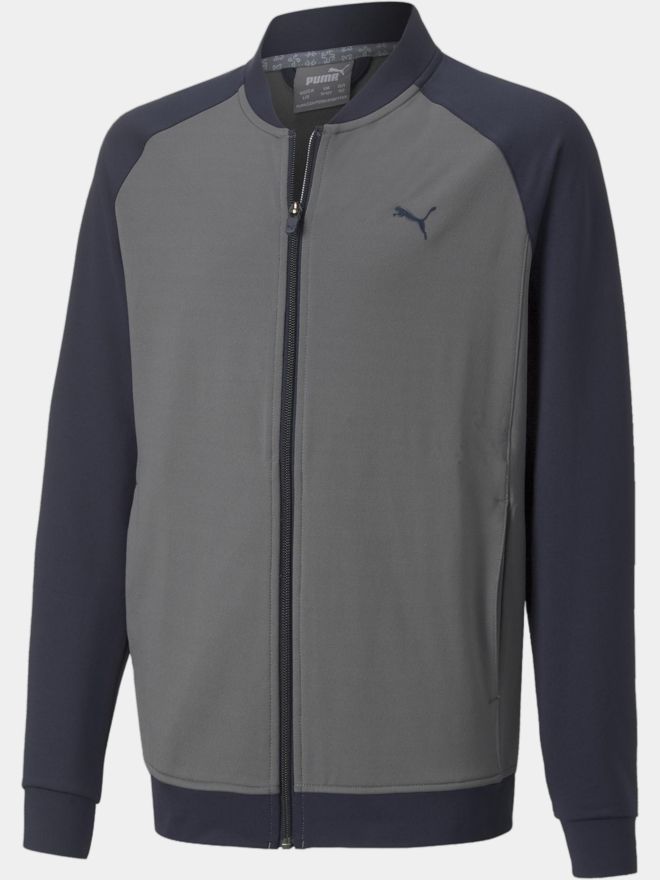 Puma Boys Full Zip Stretch Jacke navy