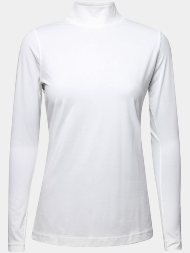 Backtee First Skin Turtle Neck Mock Unterzieher weiß