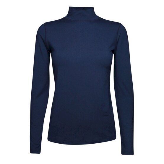 Backtee First Skin Turtle Neck Mock Unterzieher navy