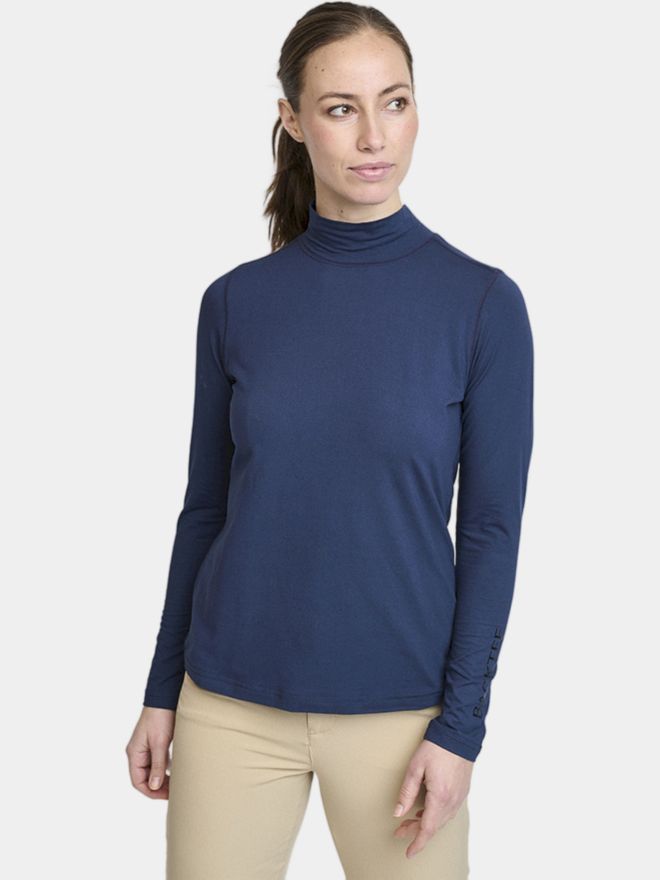 Backtee First Skin Turtle Neck Mock Unterzieher navy