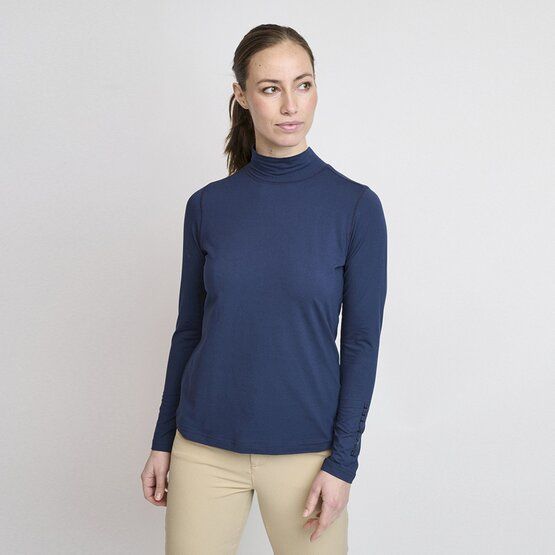 Backtee Turtle Neck Mock  námořnická modrá