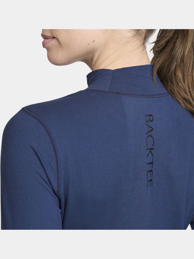 Backtee First Skin Turtle Neck Mock Unterzieher navy