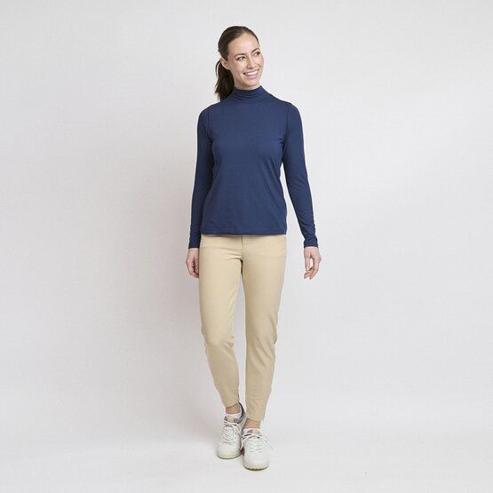 Backtee First Skin Turtle Neck Mock Unterzieher navy