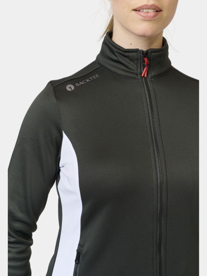 Backtee Zip Shield Midlayer Thermo Jacke schwarz