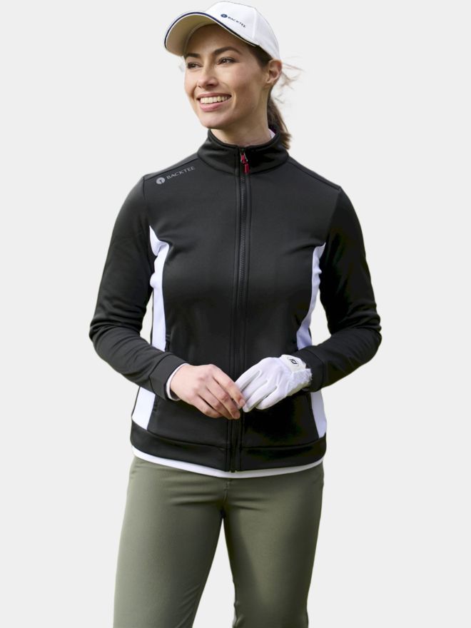Backtee Zip Shield Midlayer Thermo Jacke schwarz