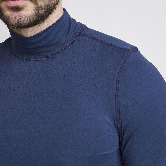 Backtee  First Skin Turtle Neck Mock Underwear navy