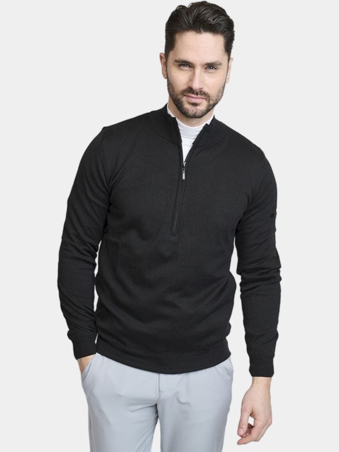 Backtee Windbreaker Sweater Wind stop knitted black