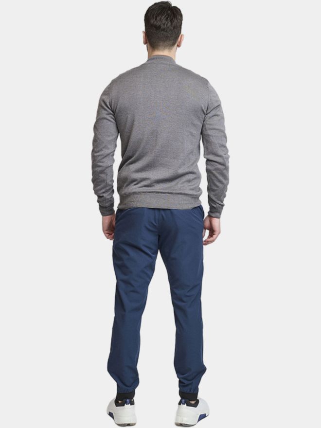 Backtee Windbreaker Sweater Wind stop knitted gray melange