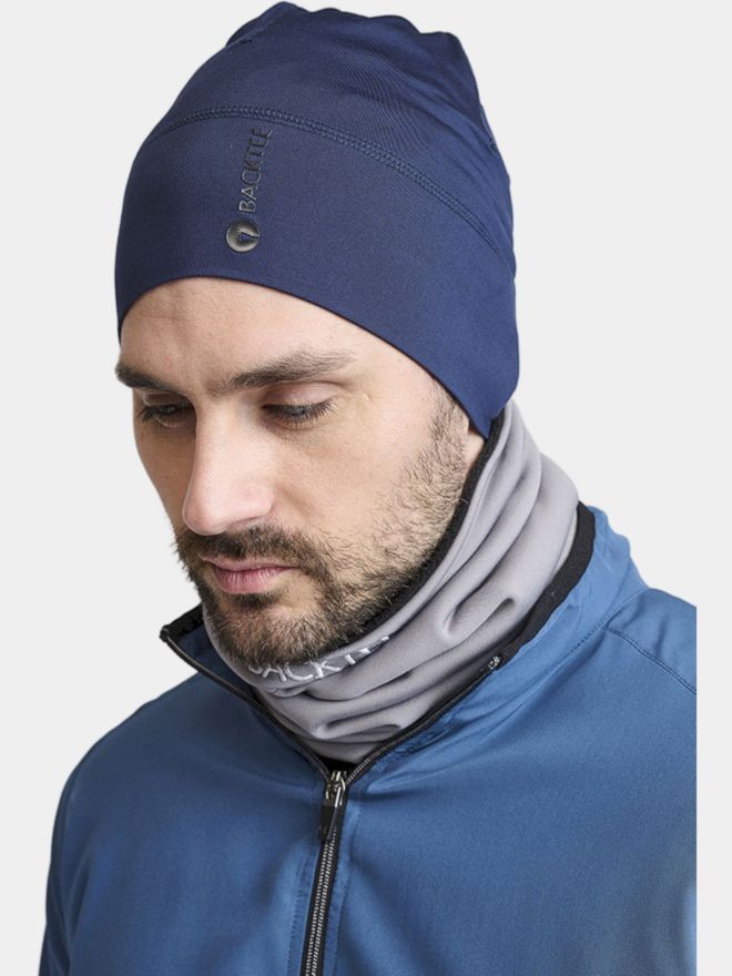 Backtee Unisex Baselayer Beanie Mütze navy