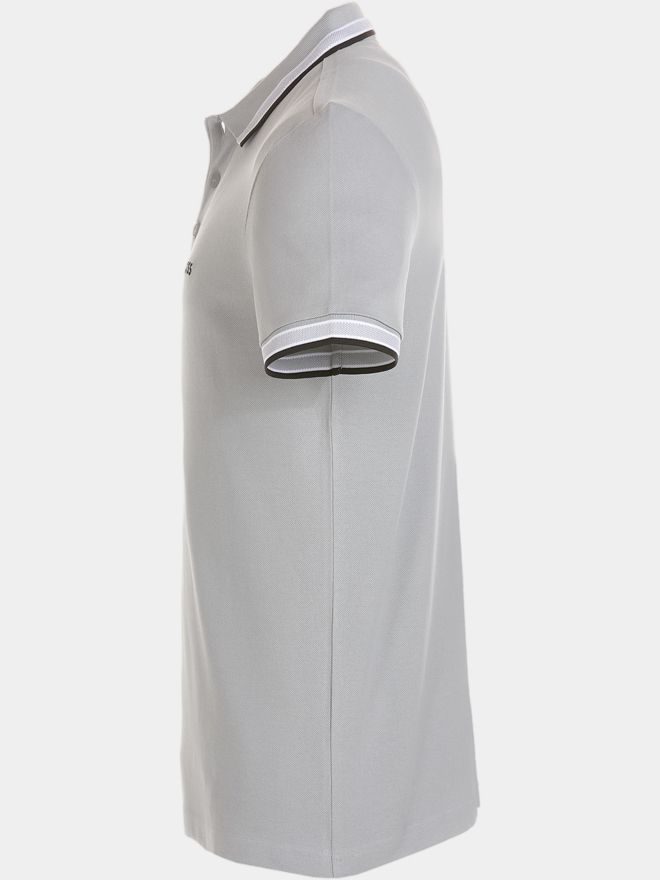 BOSS Paddy Halbarm Polo hellgrau