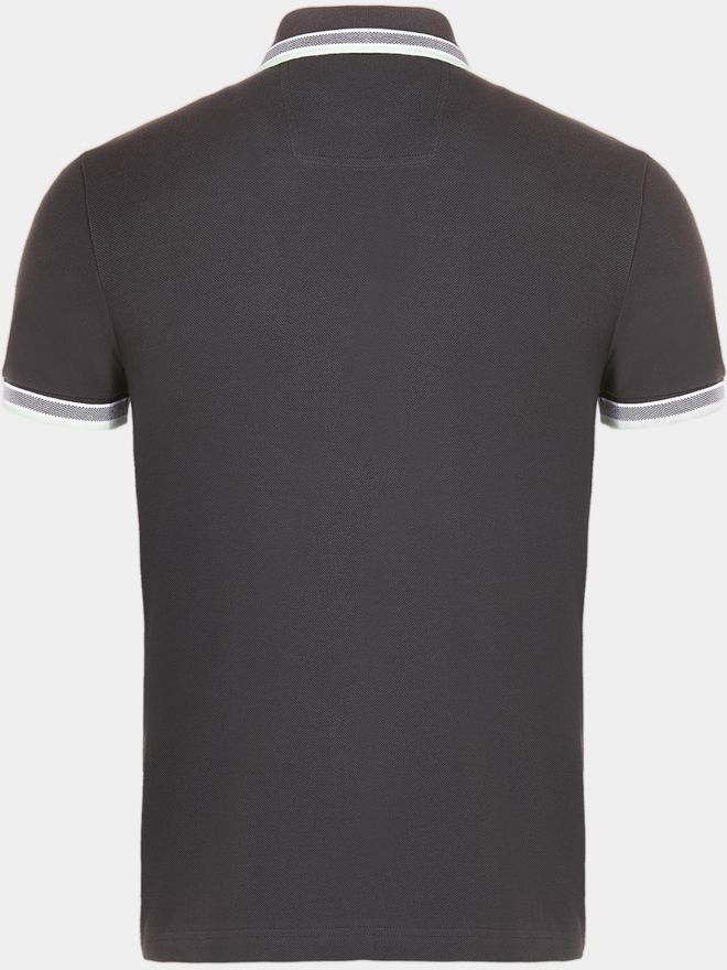 BOSS Paddy Halbarm Polo anthrazit