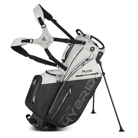 Big Max Dri Lite Hybrid Plus stand bag black-grey