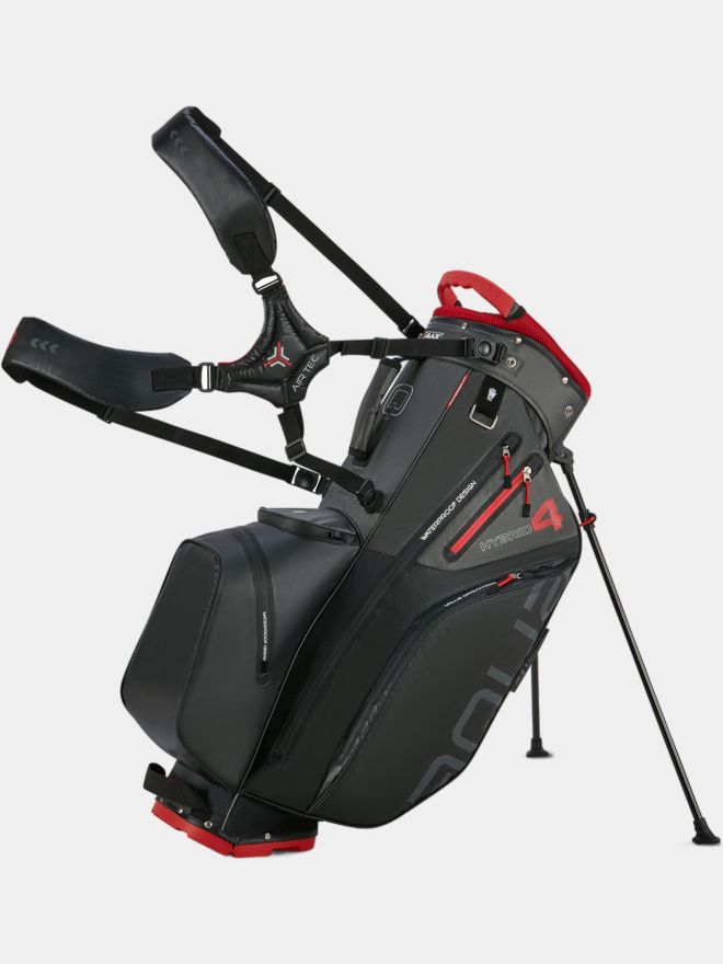 Big Max Aqua Hybrid 4 Standbag schwarz-rot