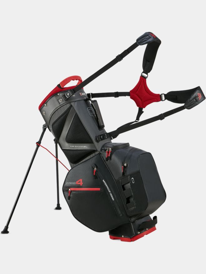 Big Max Aqua Hybrid 4 Standbag schwarz-rot