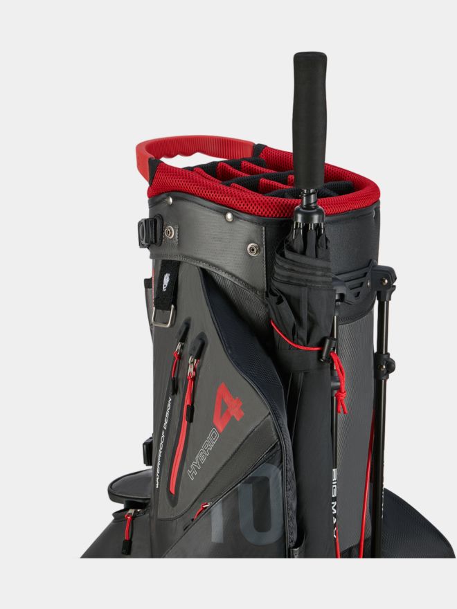 Big Max Aqua Hybrid 4 Standbag schwarz-rot
