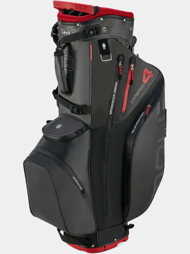 Big Max Aqua Hybrid 4 Standbag schwarz-rot