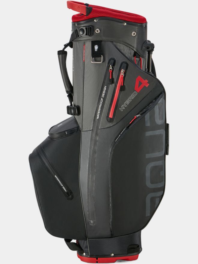 Big Max Aqua Hybrid 4 Standbag schwarz-rot