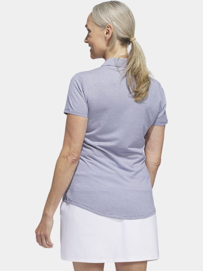 adidas polo s mini proužkem a krátkým rukávem námořnická modrá