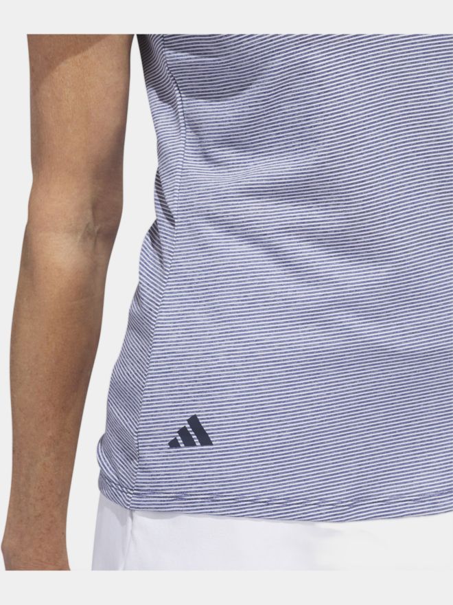 adidas polo s mini proužkem a krátkým rukávem námořnická modrá