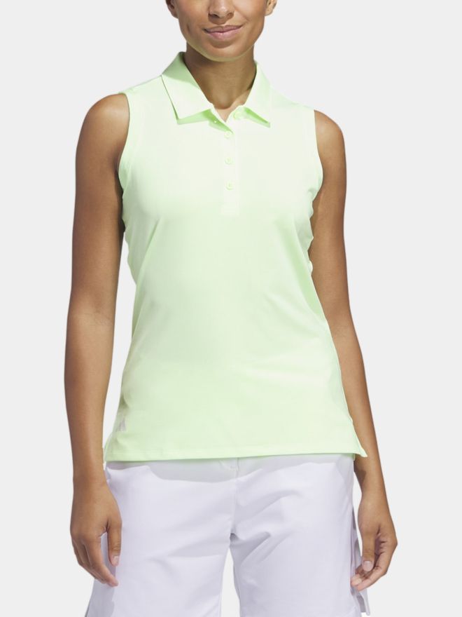 adidas Ultimate365 Solid ohne Arm Polo hellgrün