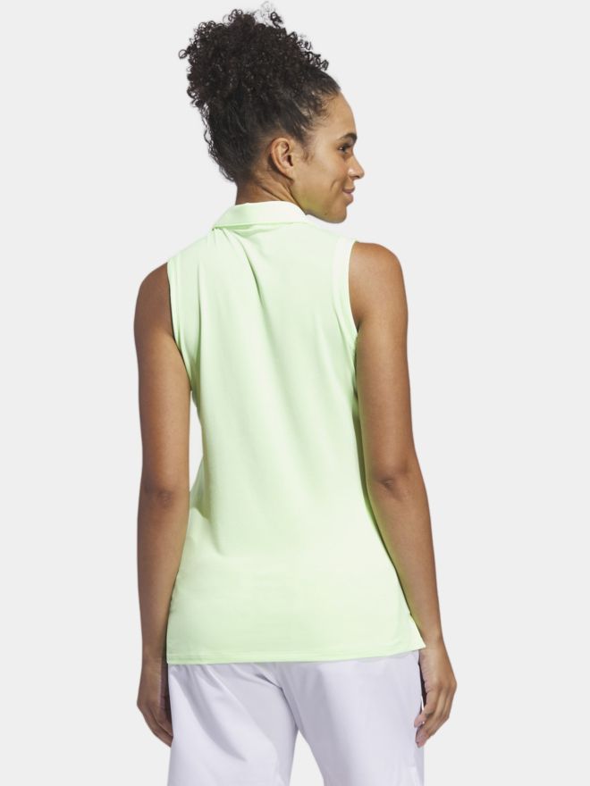 adidas Ultimate365 Solid ohne Arm Polo hellgrün