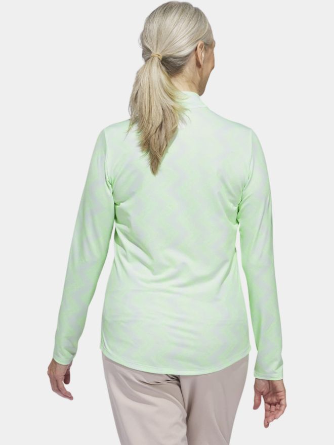 adidas ULT C PRT LS Stretch Unterzieher hellgrün