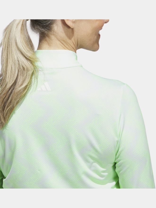 adidas ULT C PRT LS Stretch Unterzieher hellgrün