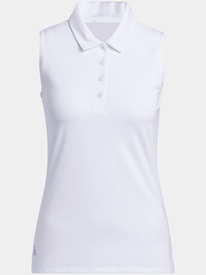 adidas Ultimate365 Solid Sleeveless ohne Arm Polo weiß