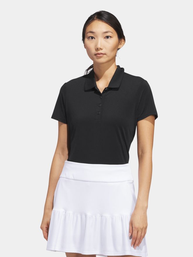 adidas Ultimate365 Solid Halbarm Polo schwarz