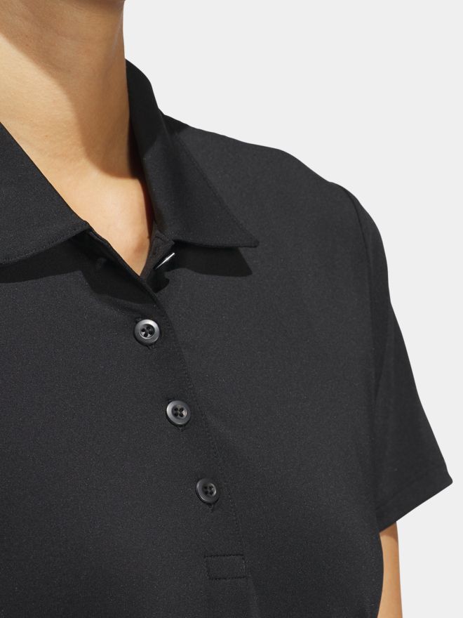 adidas Ultimate365 Solid Halbarm Polo schwarz