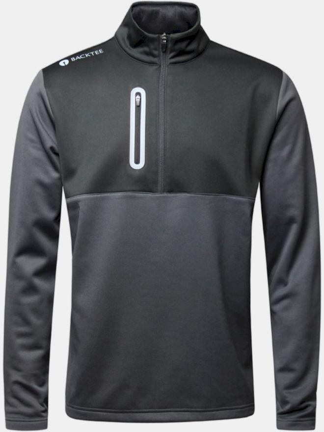 Backtee Zipneck Shield Thermo Midlayer dunkelgrau
