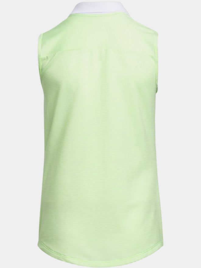 adidas Girls ohne Arm Polo hellgrün