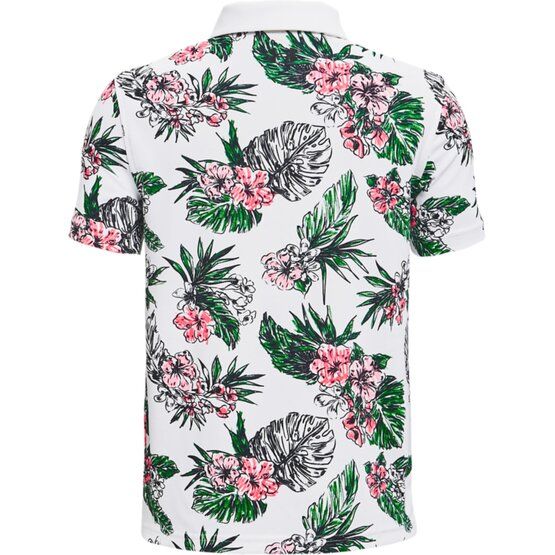 Under Armour Performance Floral Polo weiß