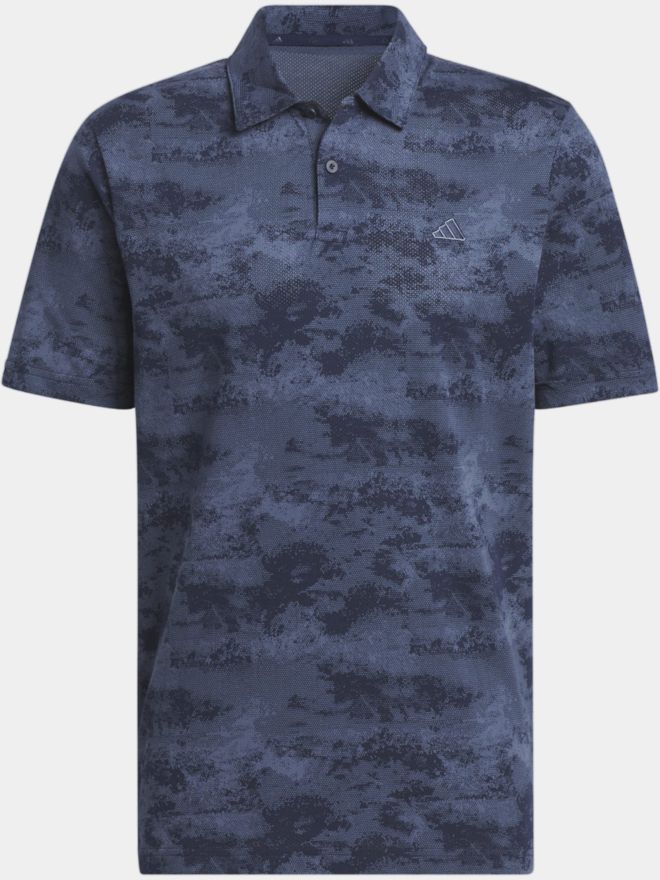 adidas Go-To Print Halbarm Polo navy
