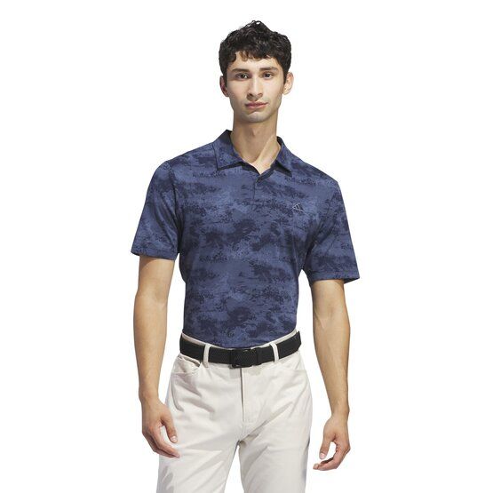 Adidas Go-To Print Halbarm Polo navy