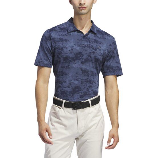 Adidas Go-To Print Halbarm Polo navy