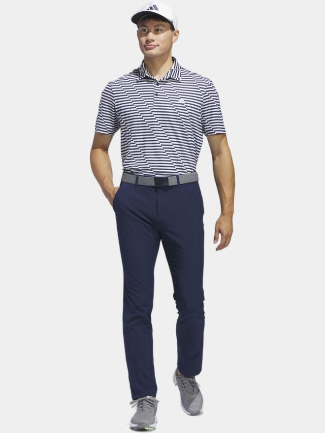 adidas Ultimate365 Mesh Print Halbarm Polo navy