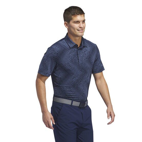 adidas  Ultimate365 Allover Print Half Sleeve Polo navy