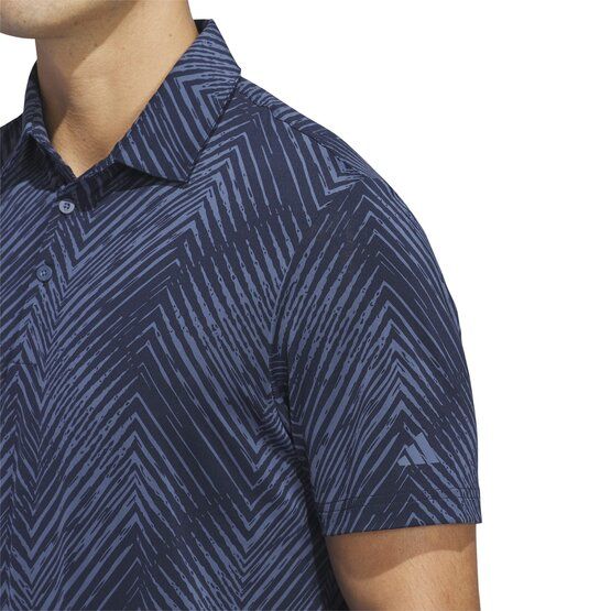 Adidas  Ultimate365 Allover Print Half Sleeve Polo navy