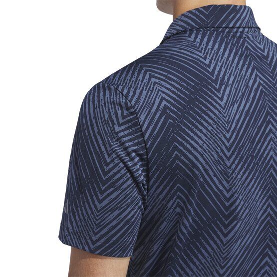 Adidas  Ultimate365 Allover Print Half Sleeve Polo navy