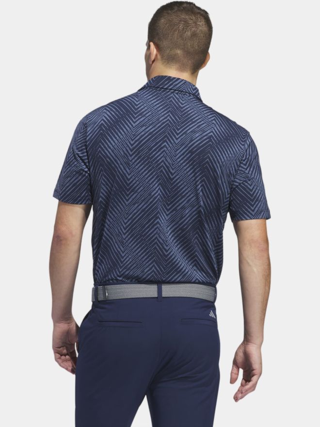 adidas Ultimate365 Allover Print Halbarm Polo navy