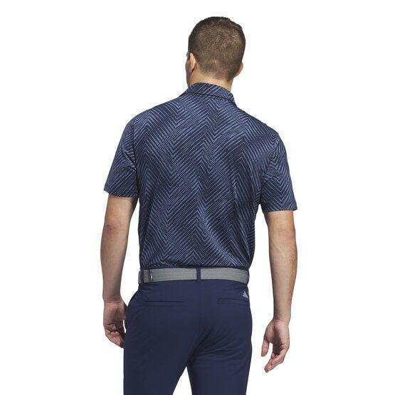 Adidas  Ultimate365 Allover Print Half Sleeve Polo navy