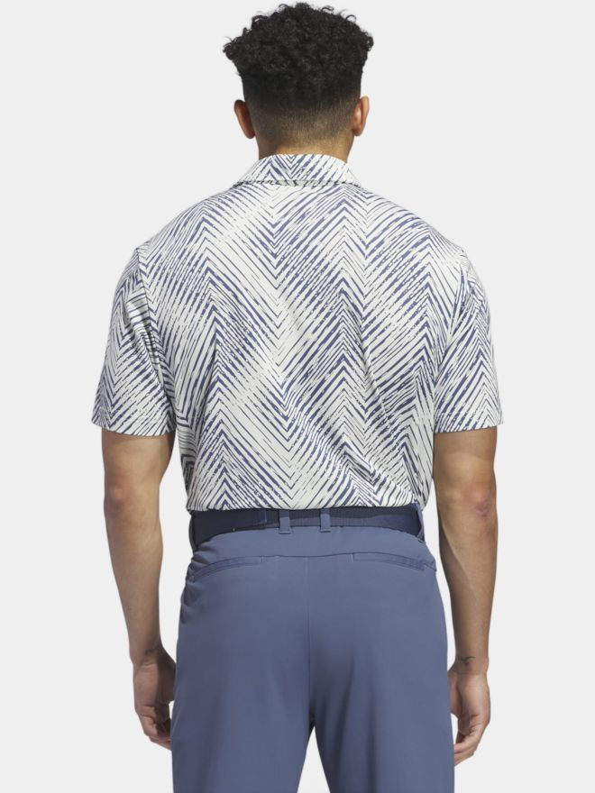 adidas Ultimate365 Allover Print Halbarm Polo hellgrün