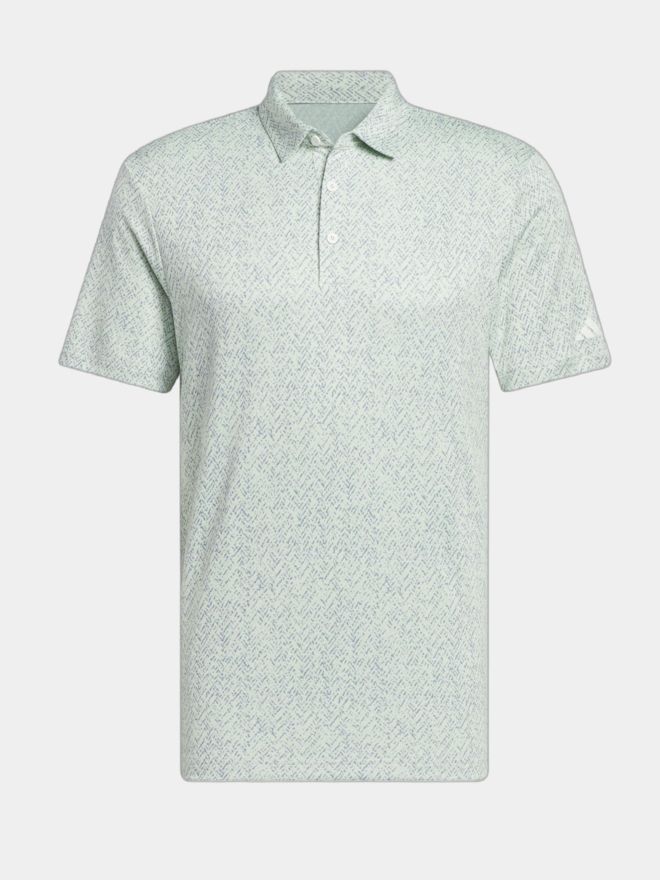 adidas Ultimate365 Jacquard Halbarm Polo hellgrün