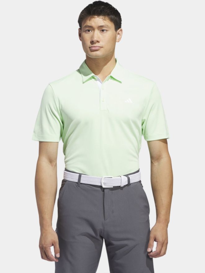 adidas Drive HTR Halbarm Polo hellgrün